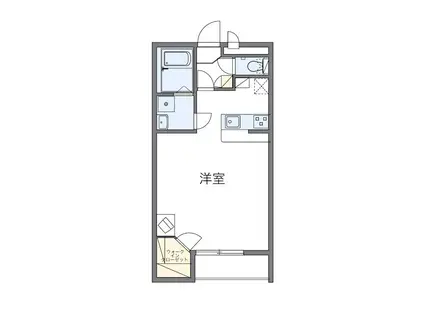 CAMELLIA池袋(1K/1階)の間取り写真