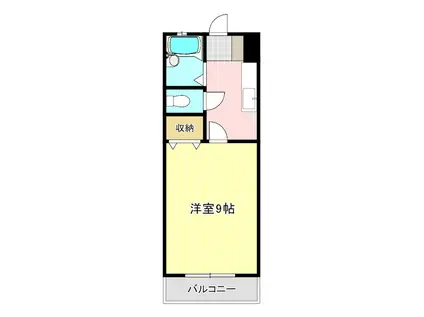 イーグルハイツ(1K/1階)の間取り写真