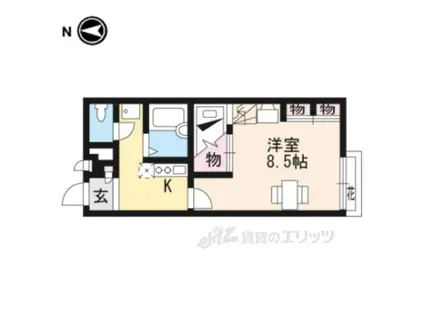 レオパレスアーバンヒルズ(1K/2階)の間取り写真