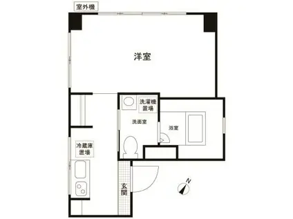 千石柳澤マンション(ワンルーム/4階)の間取り写真