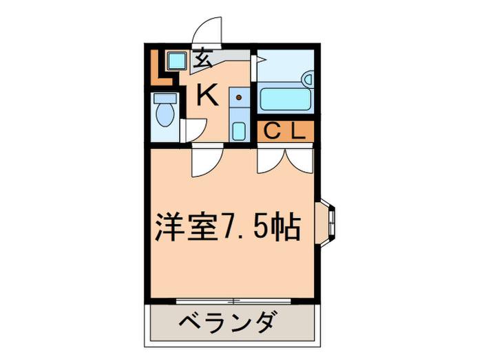 シティライフ本山(1K/1階)の間取り写真