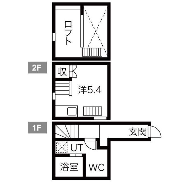 ラフィーカ金山(ワンルーム/1階)の間取り写真