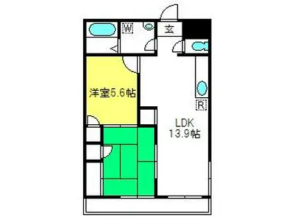 フローテラス(2LDK/3階)の間取り写真
