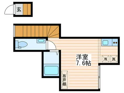 アリエス立石(ワンルーム/2階)の間取り写真