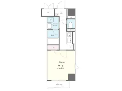 KSコート(1K/8階)の間取り写真