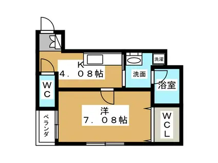 ルミエールカトウ(1K/3階)の間取り写真