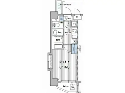 グランド・ガーラ池袋(1K/3階)の間取り写真