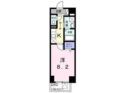 MSKビル(1K/3階)の間取り写真