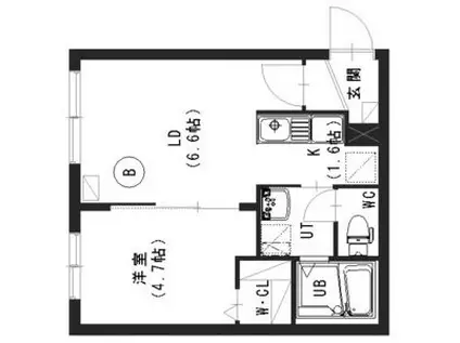 ALCE N15 アルチェ(1LDK/3階)の間取り写真