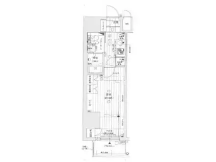 レジュールアッシュPREMIUM TWIN-1(1K/5階)の間取り写真