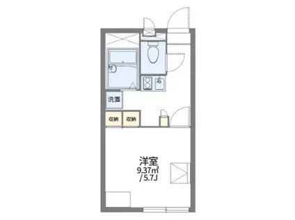 MKアパートメント (1K/2階)の間取り写真