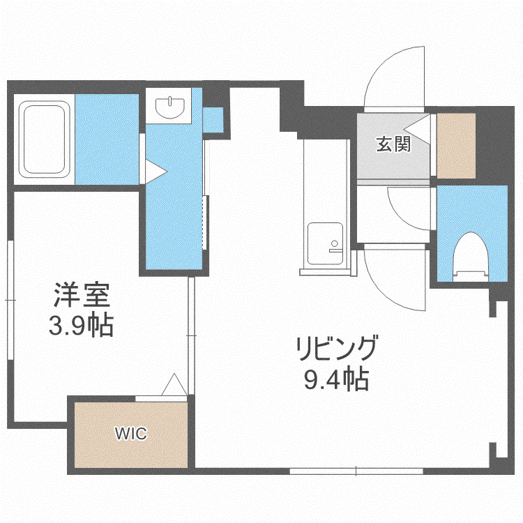 LANZADORN17(1LDK/5階)の間取り写真
