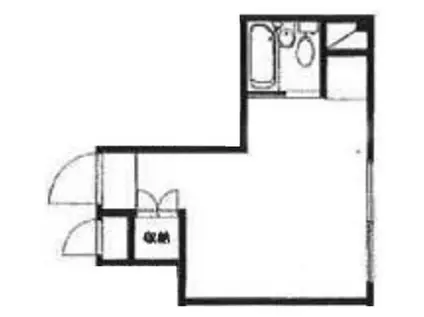 クロノス浅草(ワンルーム/1階)の間取り写真