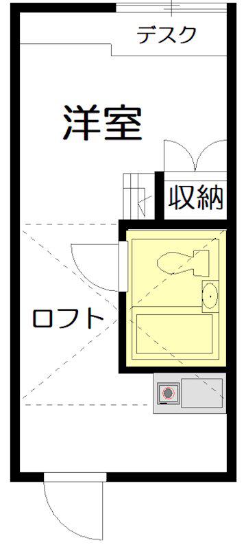 早稲田ステューデンス(ワンルーム/1階)の間取り写真
