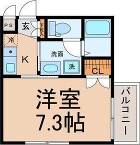 林檎の樹(1K/3階)の間取り写真
