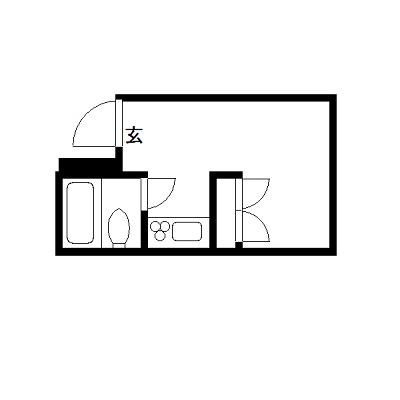 セキホウハイツ(ワンルーム/2階)の間取り写真