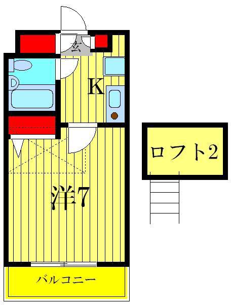 日神パレステージ亀有(1K/6階)の間取り写真