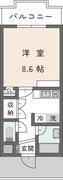 アイビス小絹A(1K/1階)の間取り写真