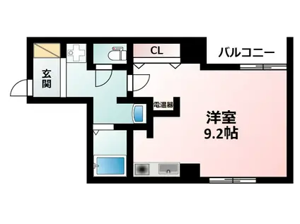 ミラクルセブン江坂(ワンルーム/7階)の間取り写真