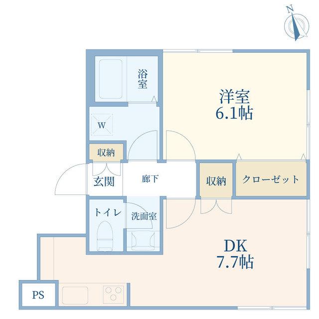 COCOL.POINT(1DK/1階)の間取り写真