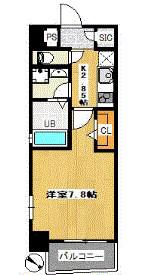 ブラン東光(1K/4階)の間取り写真