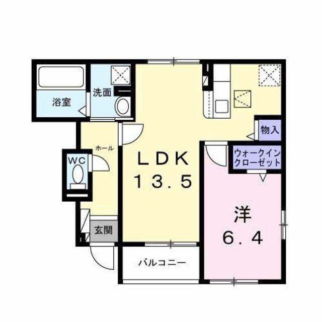ＪＲ横浜線 相原駅 徒歩35分 2階建 新築(1LDK/1階)の間取り写真