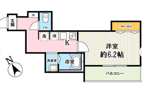 T3ハウス 新座(1K/3階)の間取り写真