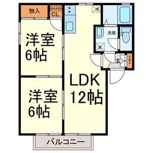 パストラルA(2LDK/1階)の間取り写真