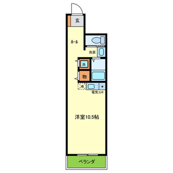 SHANGRI-LA(ワンルーム/5階)の間取り写真