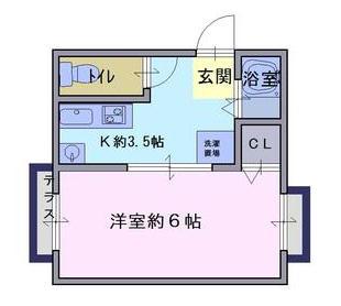 コンフォート須磨(1K/1階)の間取り写真