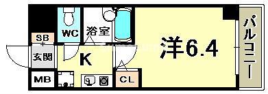 ワコーレ新神戸ステージ(1K/7階)の間取り写真