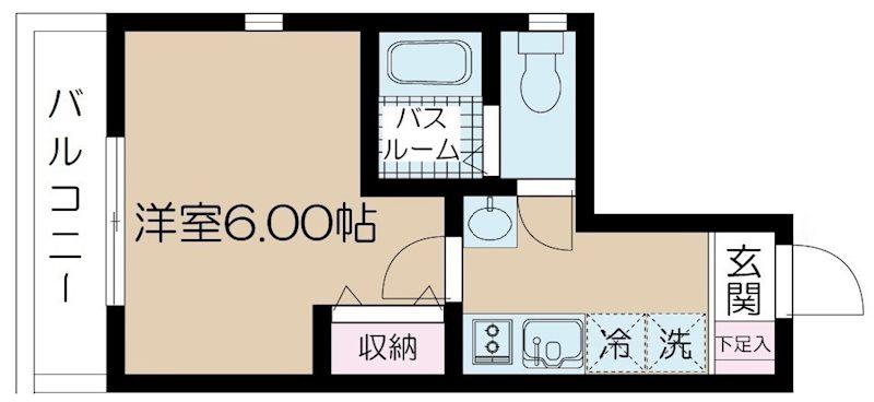 NSGATE光が丘(1K/3階)の間取り写真