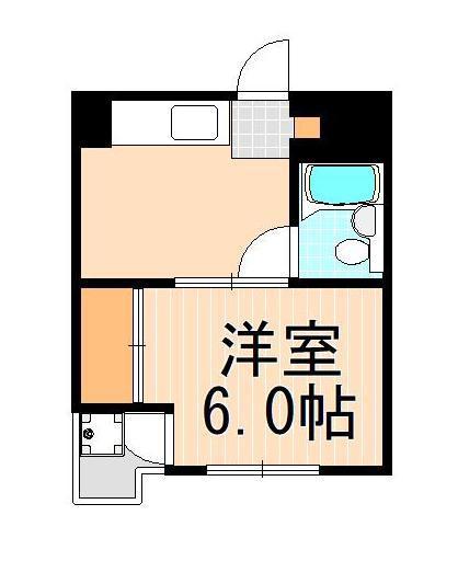 サンハイツ梅田(1K/3階)の間取り写真