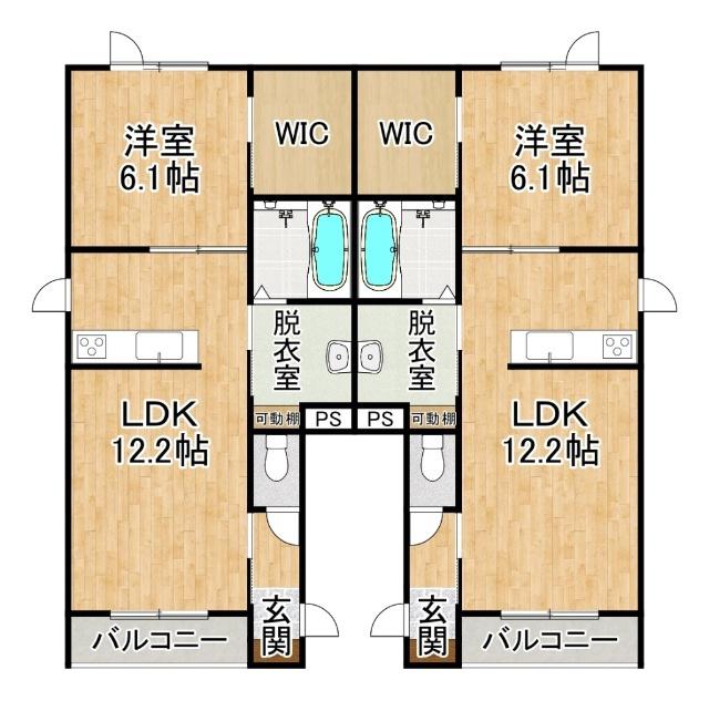 TOWN N02(1LDK/1階)の間取り写真