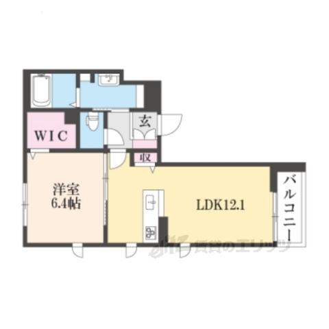  シャーメゾンNOA(1LDK/2階)の間取り写真