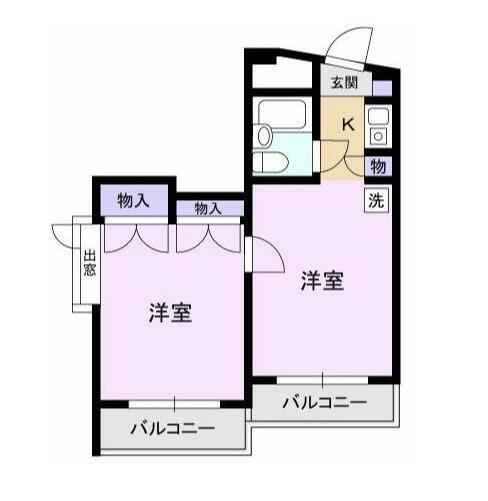 日興パレス渋谷パートIII(1DK/1階)の間取り写真