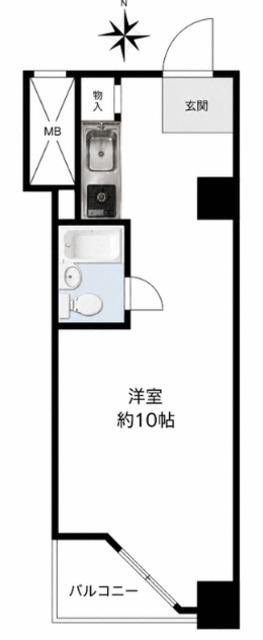 インペリアル赤坂フォラム(ワンルーム/5階)の間取り写真