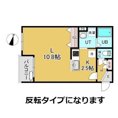 グレイス ティアラ(1K/4階)の間取り写真