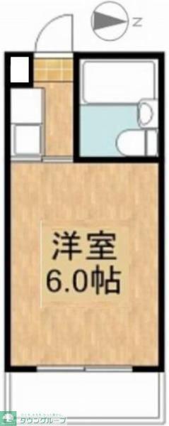 サンコスモ日吉(ワンルーム/4階)の間取り写真