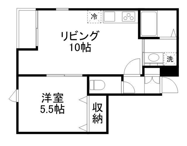 ヘーベルメゾン上荻(1LDK/1階)の間取り写真