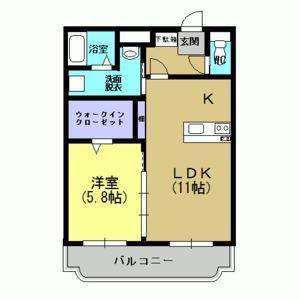 Y&M BELLEVIE YOTO(1LDK/3階)の間取り写真