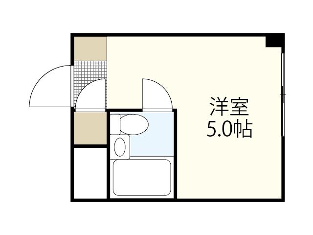 リヴァージュ広瀬北(ワンルーム/13階)の間取り写真