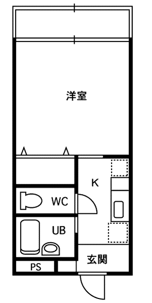 SICURO.J(1K/1階)の間取り写真