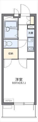 レオパレス上之園(1K/3階)の間取り写真