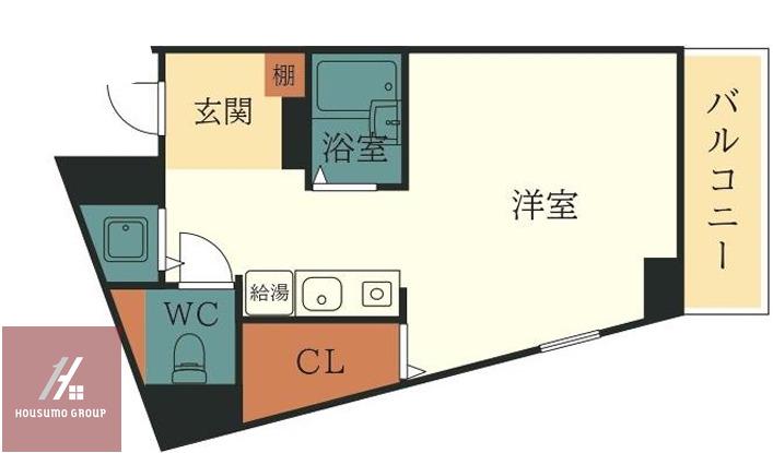 サンロード2新大阪(1K/4階)の間取り写真