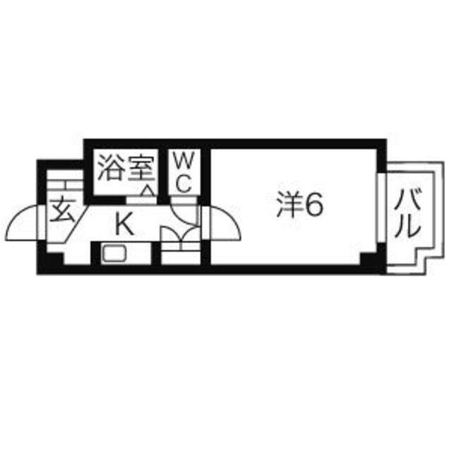 T&Sセンチュリーハイツ(1K/2階)の間取り写真
