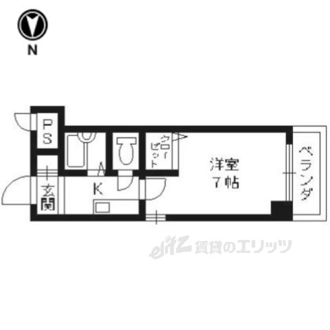BUILM-ONE(1K/3階)の間取り写真