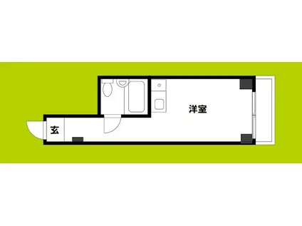 ベストレジデンスあびこ(ワンルーム/7階)の間取り写真