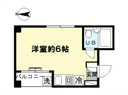 エトワール井荻(ワンルーム/2階)の間取り写真
