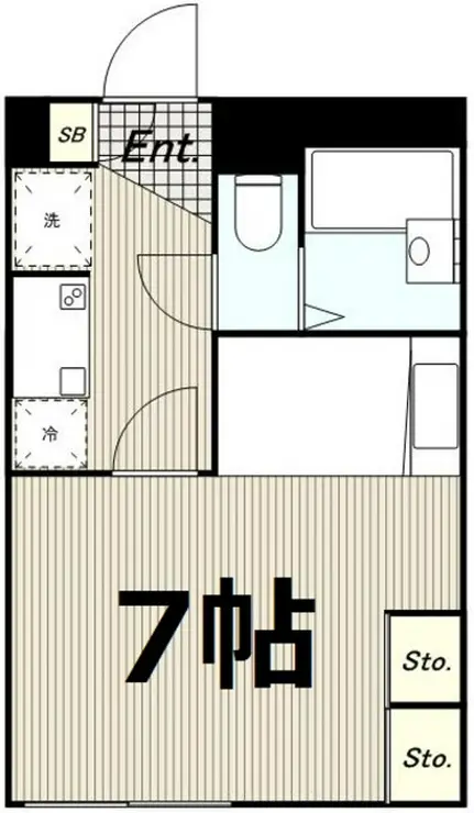 レオパレス創 2階階 間取り